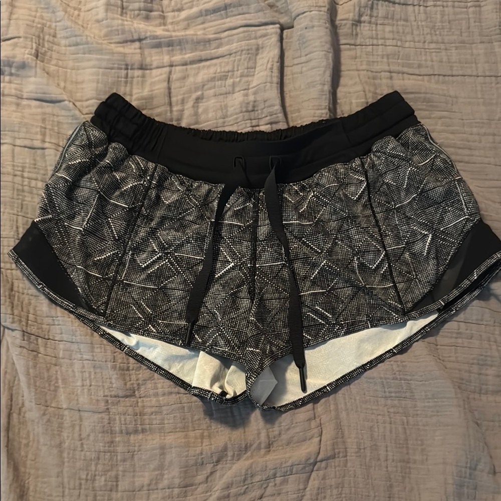 Lululemon Athletica Black and Gray Athletic Shorts